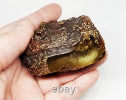 Raw Amber Stone rock 64.4g 100% Natural Baltic amber stone kahrab kahrman misbah