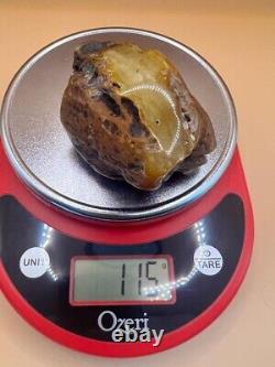 Raw Baltic amber stone 115 g natural rough from Ukraine