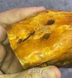 Raw amber BIG stone 472gr Baltic 100% KING TIGER tesbih