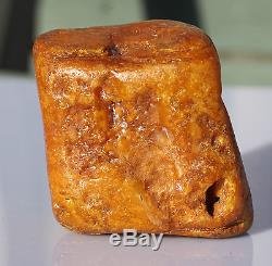 Raw amber old stone rough 81.8g natural Baltic beeswax DIY