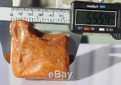Raw amber old stone rough 81.8g natural Baltic beeswax DIY