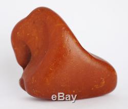 Raw amber stone 128.3g drop full leather 100% natural Baltic