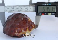 Raw amber stone 132.8g pendant rough natural Baltic DIY