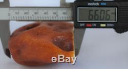 Raw amber stone 139.3g pendant rough natural Baltic DIY