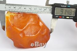 Raw amber stone 162.4g besswax butterscotch natural Baltic DIY
