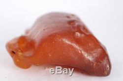 Raw amber stone 187.6g eggyolk beeswax 100% natural Baltic