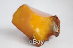 Raw amber stone 404.7g old antique 100% natural Baltic