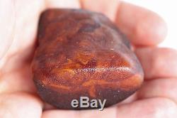 Raw amber stone 41.2g pendant full leather natural Baltic DIY