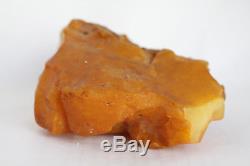 Raw amber stone 622.4g eggyolk beeswax 100% natural Baltic