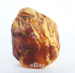 Raw amber stone 68.0g bead white pendant natural Baltic DIY