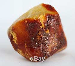 Raw amber stone 68.0g bead white pendant natural Baltic DIY