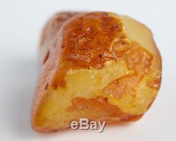 Raw amber stone 83.9g beeswax pendant natural Baltic DIY