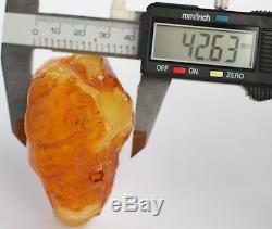 Raw amber stone 83.9g beeswax pendant natural Baltic DIY