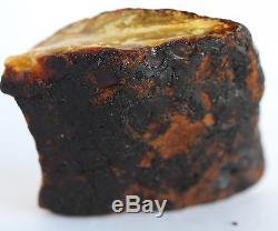 Raw amber stone 85.4g old antique white natural Baltic DIY