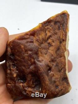 Raw amber stone rock 100 gr bernstein natural Baltic