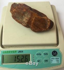 Raw amber stone rock 152.6g honey beeswax 100% natural Baltic