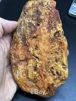 Raw amber stone rock 183 g pendant 100% natural Baltic