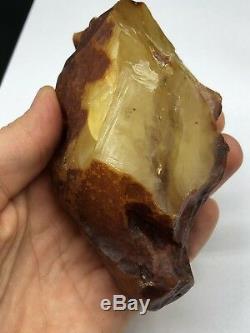 Raw amber stone rock 198 gr bernstein natural Baltic