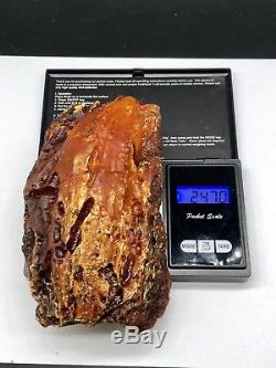 Raw amber stone rock 247 gr bernstein natural Baltic