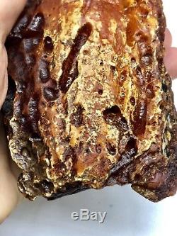 Raw amber stone rock 247 gr bernstein natural Baltic
