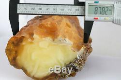 Raw amber stone rock 469.4g pendant 100% natural Baltic