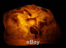 Raw amber stone rough 74.7g natural Baltic beeswax