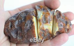 Raw amber white 3 stone beeswax 115.5g natural Baltic DIY