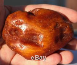 Raw amber white stone rough 139.5g natural Baltic beeswax DIY