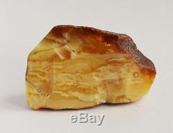 Raw amber white stone rough 39.3g natural Baltic beeswax DIY