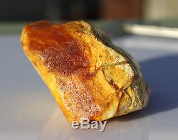 Raw amber white stone rough 80.2g natural Baltic beeswax DIY