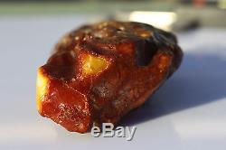 Raw amber white stone rough 84.6g natural Baltic beeswax DIY