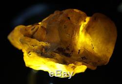 Raw amber yellow stone rough 112g natural Baltic beeswax DIY