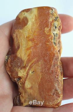 Raw amber yellow white stone beeswax 78.8g natural Baltic DIY