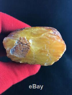 Raw natural baltic amber 162gram egg yolk kahrab kahrman misbah pendant bead