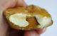 Raw old amber white pendant stone 62.5g natural Baltic DIY