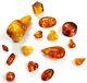 Real Baltic Amber Assorted Shapes Polished Beautiful Nice Gemstones Set 118 g