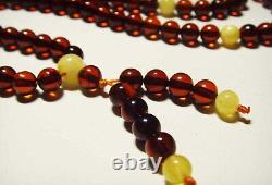 Rosary Mala 108 Beads Natural Baltic Amber Tibetan Buddhist Tibetan 108 Beads