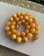 Round Baltic Amber Beads Butterscotch Amber Egg yolk Amber Necklace 34.66 Grams