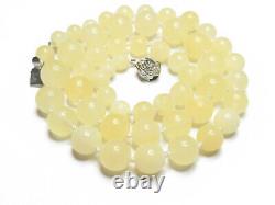 Royal white natural baltic amber necklace Bernstein