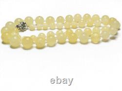 Royal white natural baltic amber necklace Bernstein