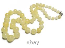 Royal white natural baltic amber necklace Bernstein