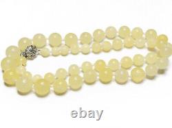 Royal white natural baltic amber necklace Bernstein