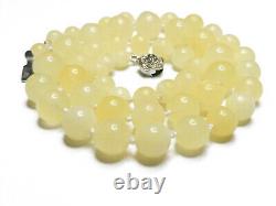 Royal white natural baltic amber necklace Bernstein