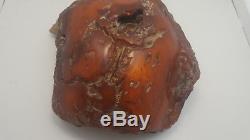 Stone Natural Baltic Amber Raw 1482g Vintage Butterscotch Rare Exlusive White