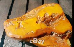 Stone Natural Baltic Amber Raw 994g Vintage Butterscotch Rare Exlusive White