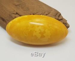 Stone Pendant Amber Natural Baltic Rare 28,7g Butterscotch White Vintage H-078
