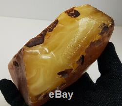 Stone Raw Amber Natural Baltic White Butterscotch Vintage Sea 705,1g Rare A-273