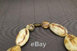 Unique Raw Natural Baltic Amber Necklace Bracelet Set Bright White Color 146g