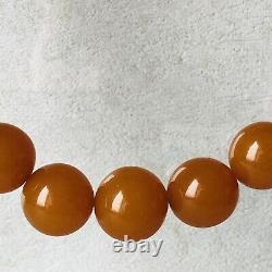 VTG Natural Baltic Honey Amber Beads Necklaces Kaliningrad Original 1960s