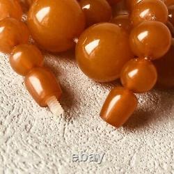VTG Natural Baltic Honey Amber Beads Necklaces Kaliningrad Original 1960s